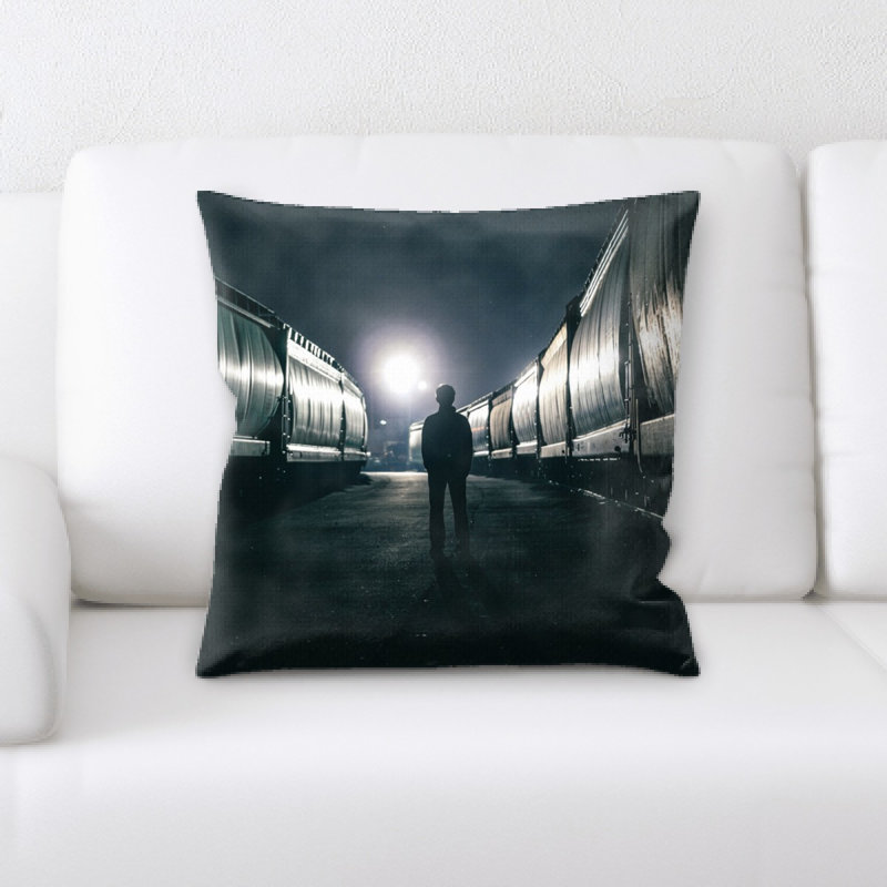 Street Life Microsuede Reversible Throw Pillow