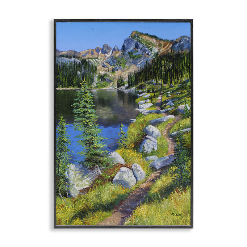 Art alpin, art giclée par Andrew Kiss, Giclée encadrée noir minuit, H 24 po x l 16 po