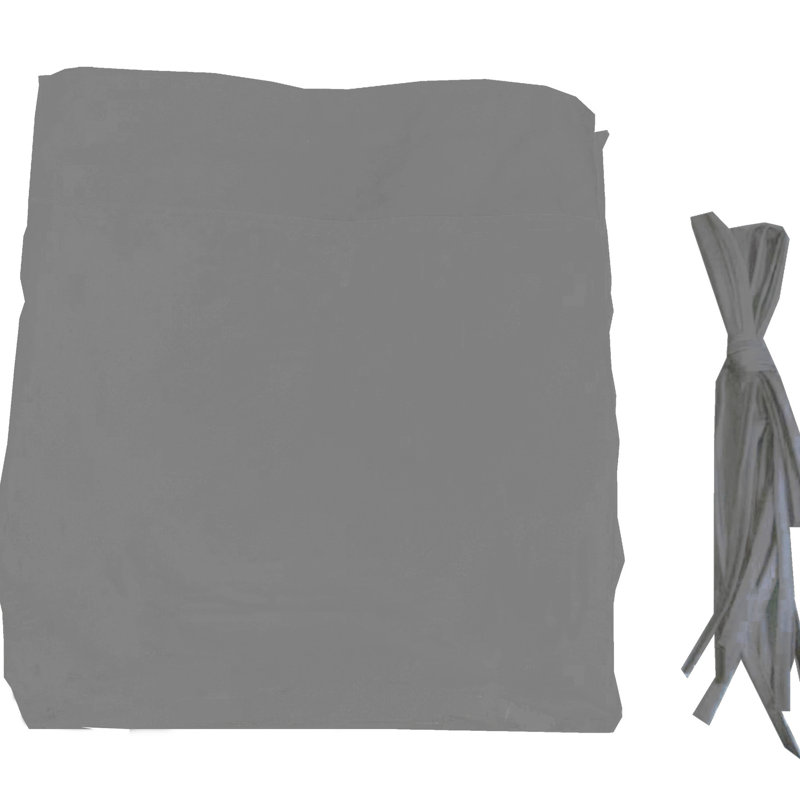 Housse de remplacement pour auvent pour pergola extérieure incurvée 12 x 9 pi - gris. Fabriqué avec une protection, une imperméabilité et une résistance à la décoloration. Abat-jours latéraux rétractables pour pare-soleil réglable. Simple à assembler.