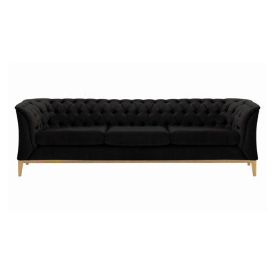 Burnham Velvet 3 Seater Sofa
