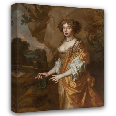 «Portrait of a Lady, Said to Be Nell Gwyn» par Sir Peter Lely, reproduction d'art sur toile tendue avec châssis