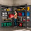 Étagère de rangement pour garage à 63 niveaux H 63 po, support réglable en métal robuste, organisateur autoportant pour entrepôt, sous-sol, buanderie et garde-manger, noir-1737310236