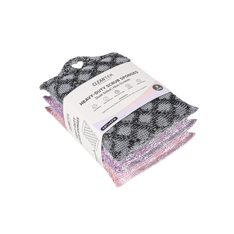 Éponge de nettoyage pour vaisselle de cuisine 60 pièces 5,3 x 3,5 pouces