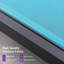 Structure d'extérieur surdimensionnée en aluminium pour chaise longue de piscine avec table d'appoint et roues-1454203796