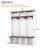 Farmhouse Wooden Style Hall Tree With Arched Design, Practical Entryway Walnut Storage Bench With 5 Black Hooks, Minimalist 4-In-1 Hallway Shoe Cabinet With 7 Cubbies For Mudroom, Living Room, White