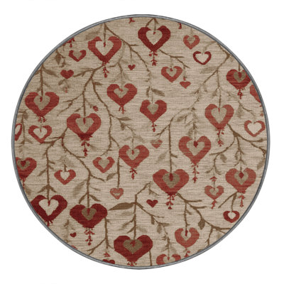 Tapis gris botanique lavable à la machine