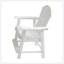Chaise de bar avec accoudoirs, ensemble de 2 chaises de patio, blanc