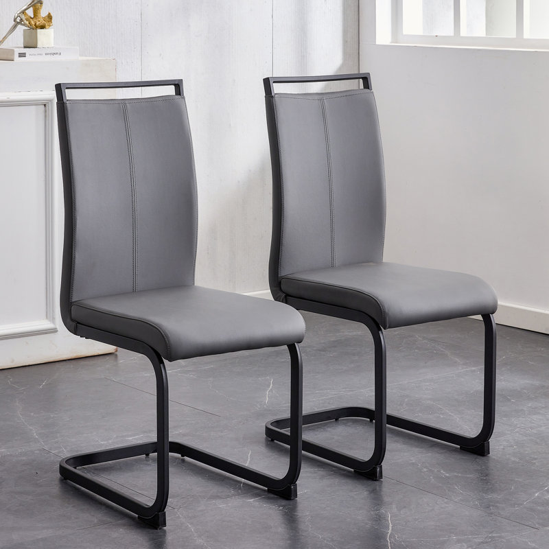 Chaise Mangano, Gris foncé, Noir, noir, noir, noir