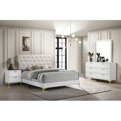 Ensemble de chambre à coucher élégant 4 pièces, idéal pour les espaces modernes Ensemble de chambre à coucher 4 pièces Minsky
