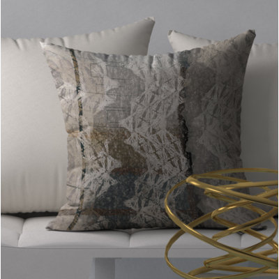 Abstract Reversible Throw Pillow