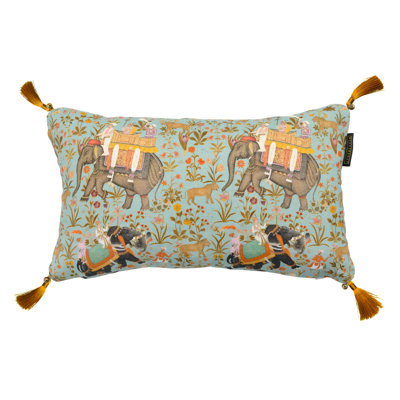 The Home of an Eccentric Man Linen Lumbar Pillow Cover & Insert