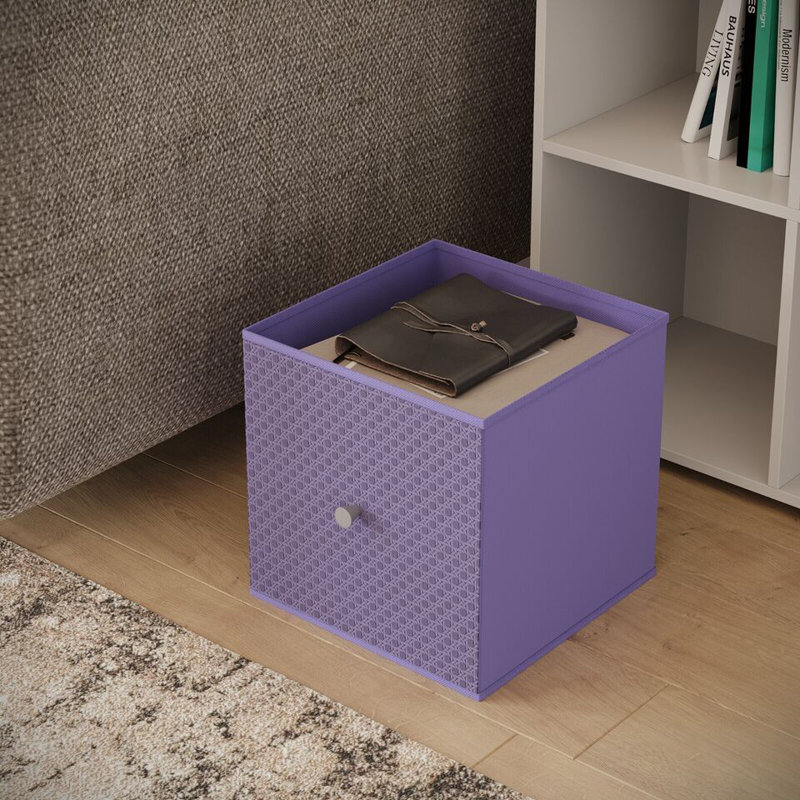 17 Stories Woven Decorative Basket, Lilac