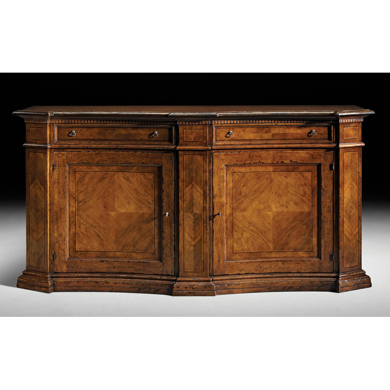 Buffet en bois de noyer 2 tiroirs 88" wide