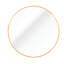 Miroir mural rond de 36 po en métal doré pour salle de bain - Verre de 4 mm de hauteur, cadre en aluminium rouillé, cadre en aluminium, miroir-1723430073