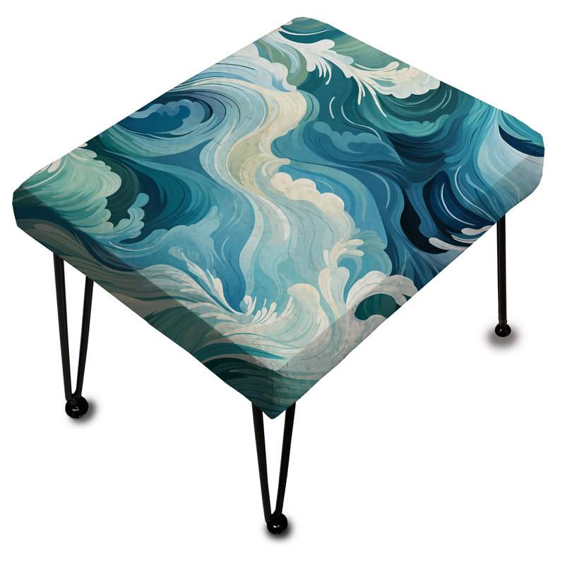Ocean Spray - Coastal Rectangle Ottoman