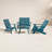 Byrnes Plastic 4 - Person Patio Conversation Set with Cushions-130369451
