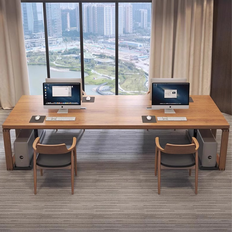 Bureau en bois massif pour 4 personnes