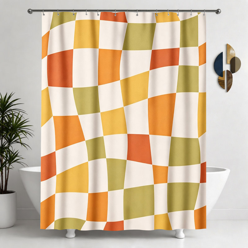 Rideaux de douche avec crochets inclus