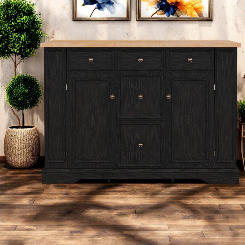 Buffets et armoires de rangement spacieux, armoire de cuisine en bois aggloméré