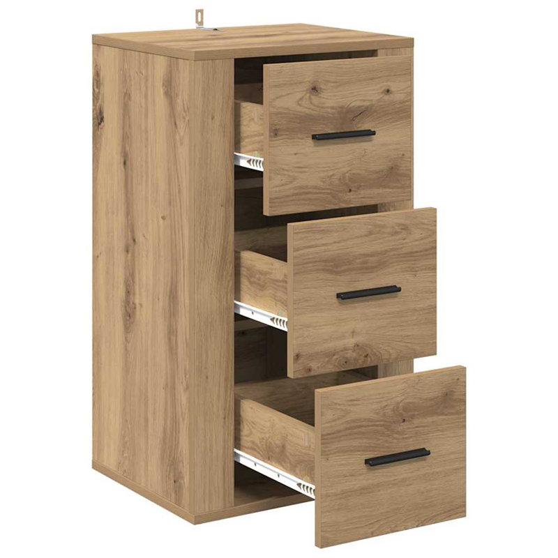 Sideboard Engineered Wood Indoor Cupboard Home Organiser, Artisan Oak