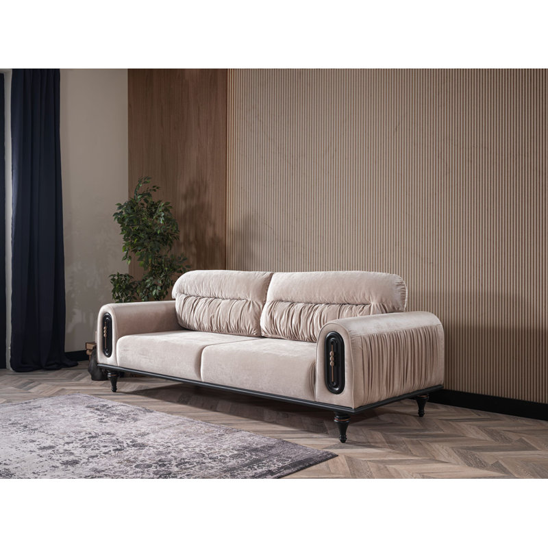 Decorius 90.551181102362'' Slipcovered Sofa
