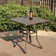 Angelleigh Rectangular Powder Coated Aluminum Outdoor Bistro Table