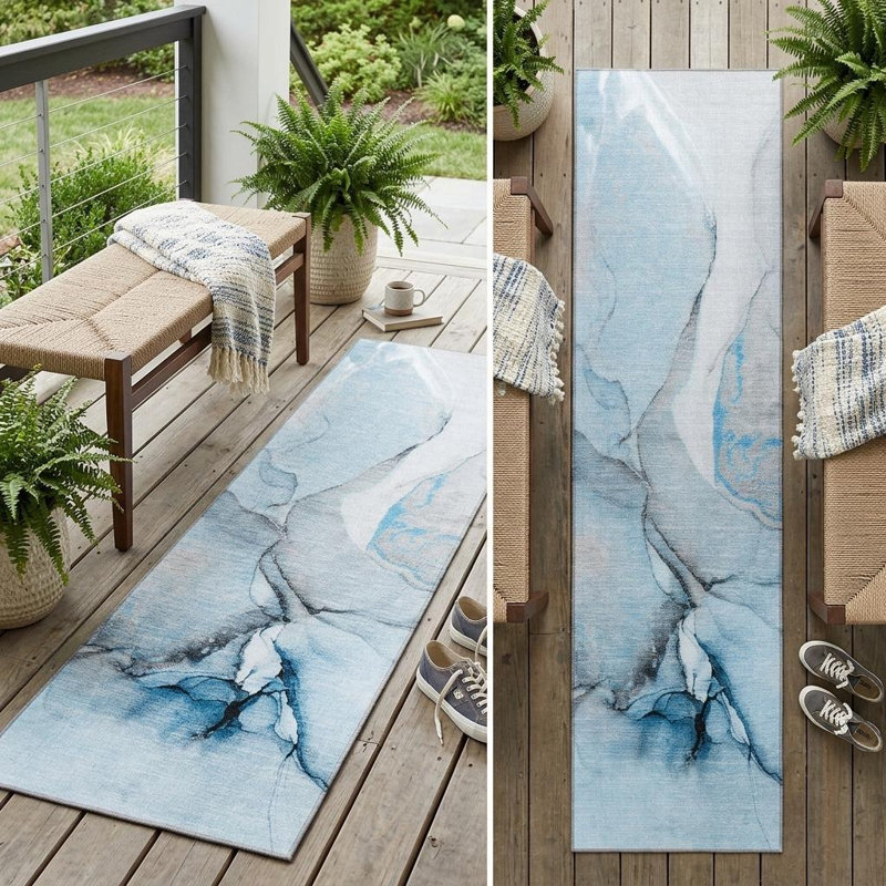 Tapis de couloir d'extérieur 8 po