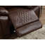 Fauteuil inclinable manuel en cuir véritable 40,9 po Grain Top Top (ensemble de 2)
