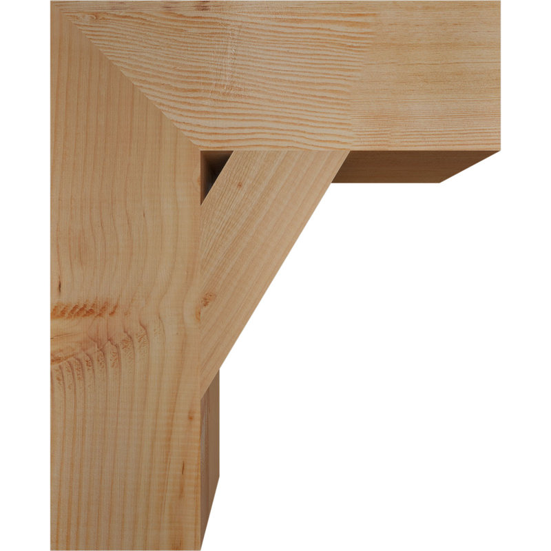 Support de bloc traditionnel l 5 5 po x P 18 po x H 22 po, sapin Douglas, Douglas (lisse), H 22 po x l 5,5 po x P 18 po