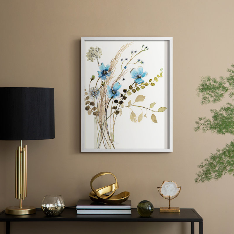 Petite Nature I, reproduction encadrée - bois massif, H 30 po x l 24 po, Blanc