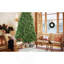 Arbre de Noël artificiel en PE et PVC de 4 pi, 856 pointes de branches réalistes, support en métal à charnières pour une installation facile, arbre de Noël vert pour la maison et le bureau-1534186525