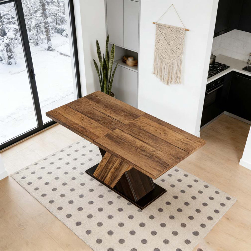 X Shaped Design Dining Table
