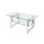 Table basse rectangulaire avec pieds en métal - et élégante pour le rangement de bureau