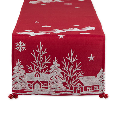 Damontra No Pattern And Not Solid Colour Christmas Table Runner