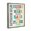 "Colorful Bathroom Rules List", art mural par Jo Moulton-68237121-68237122