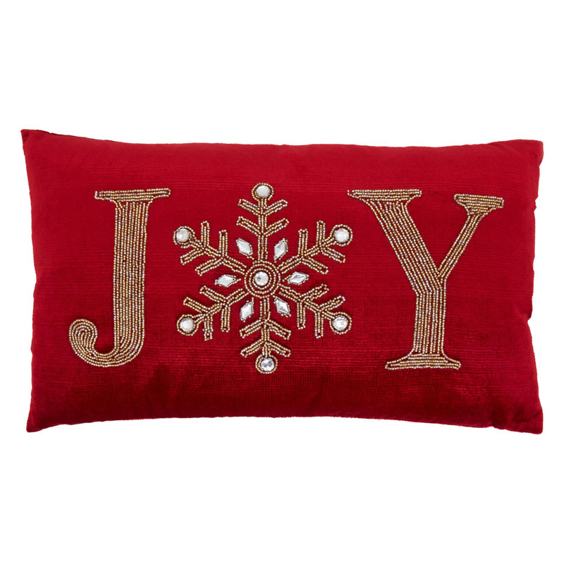 Beaded Christmas Collection Pillow Cover