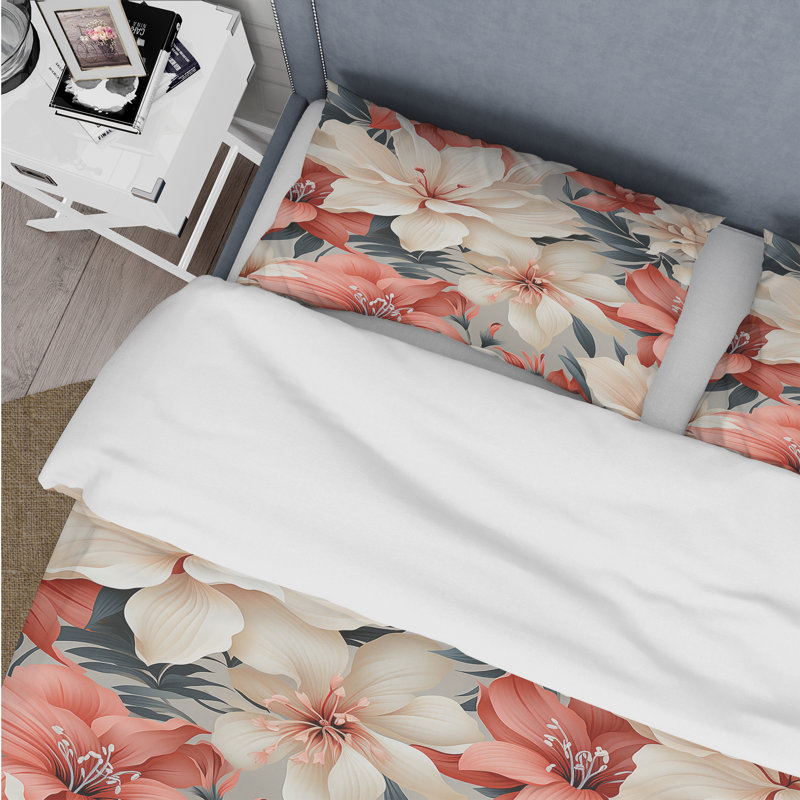 Ensemble de housse de couette Tropical Whisper, Housse de couette pour très grand lit et 2 très