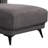 Panie Sectional Sofa, Adjustable Headrests, Right Chaise, Gray Fabric, 99 Inch-117559194
