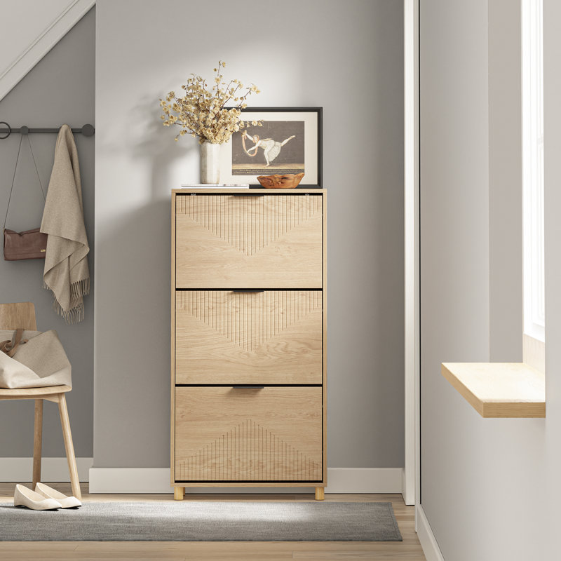 12 Pair Flip Down Shoe Storage