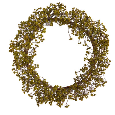 Faux Gypsophila 20'' Wreath