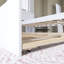 Lit plateforme simple en bois avec lit gigogne-262483976