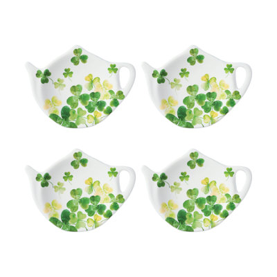 Set of 8 Teabag Holder Shamrock