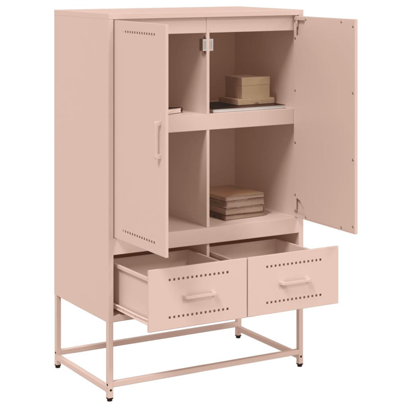 Storage Cabinet, Antique pink and pink