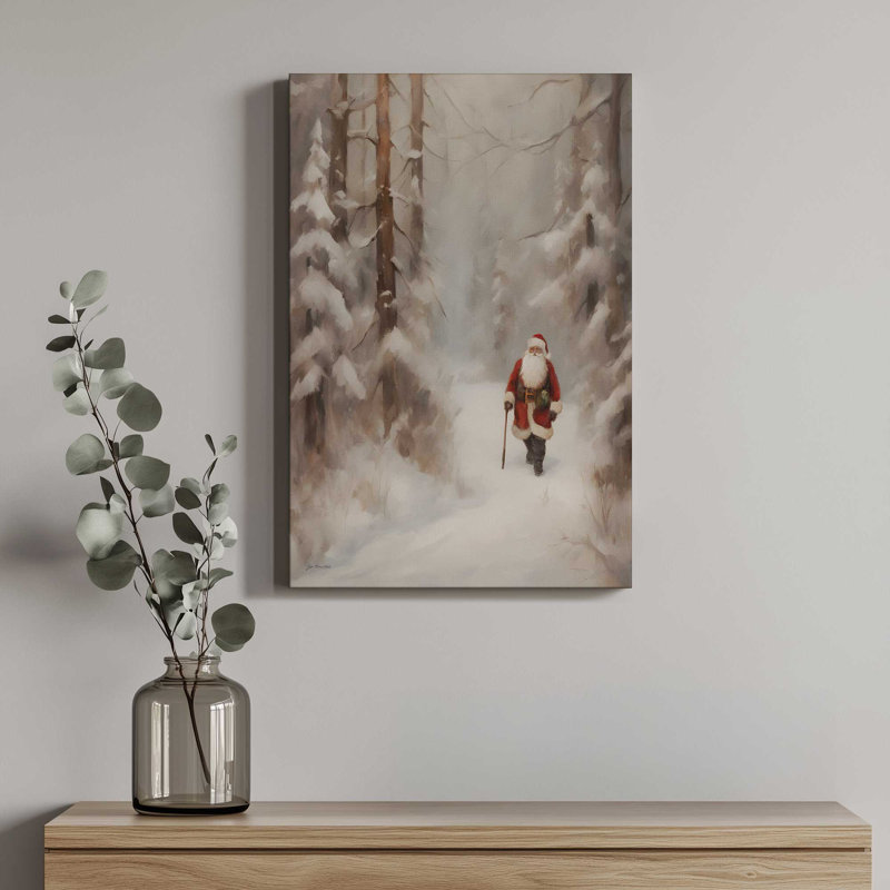 «Winter Stroll» par Jo Moulton, reproduction d'art sur toile, H 16 po x l 12 po, Toile tendue, Does Not Apply