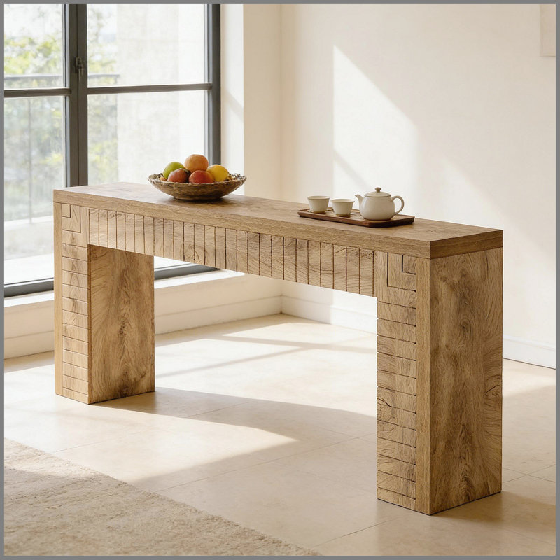 Console de style artistique, canapé, table d'appoint