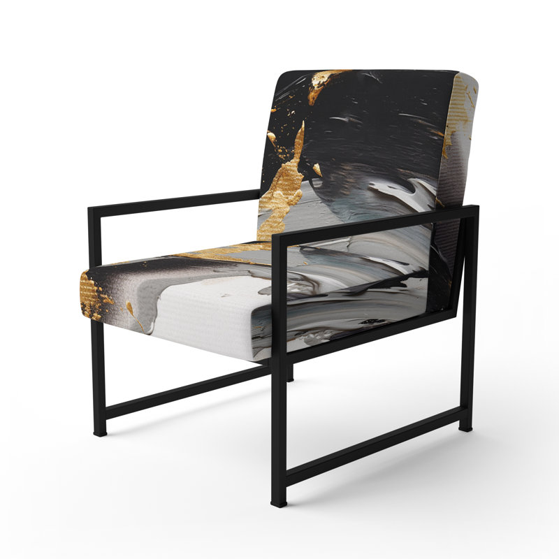 Fauteuil d'appoint Centeio, Noir, noir, noir, noir