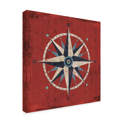 «Nautical Love Compass» par Michael Mullan, impression sur toile tendue