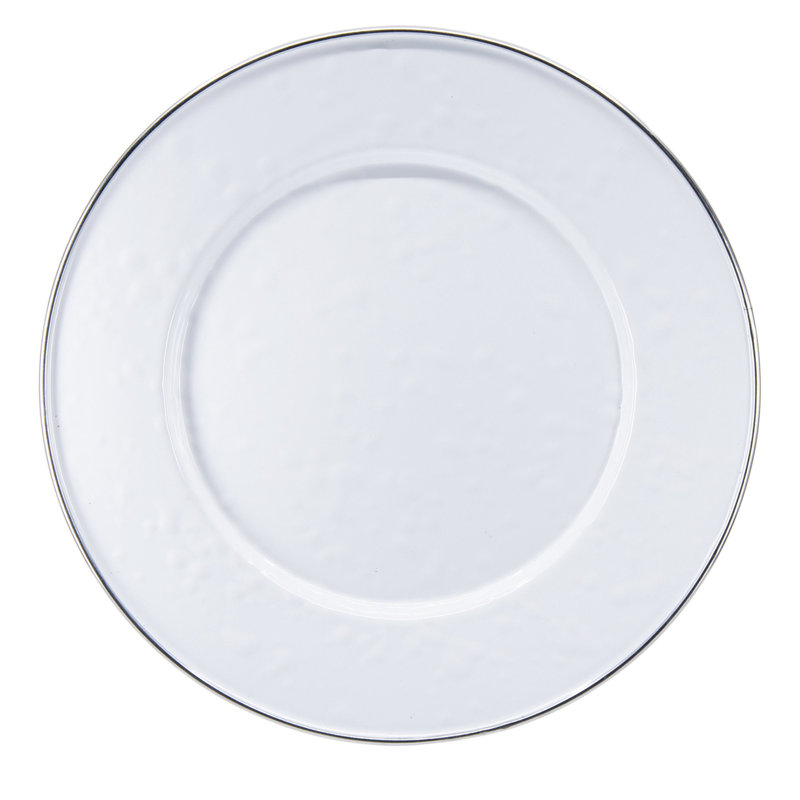 8.5" Dessert Plate, Solid White Textured