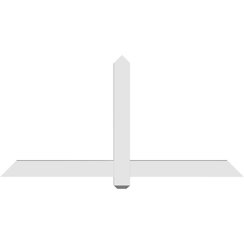 Support à pignon en uréthane Eugene, L 60 po x H 30 po, P 2 po x F 4 po