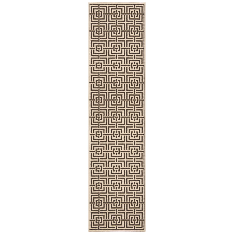 Fion Geometric Indoor / Outdoor Area Rug, Runner 61 x 244 cm